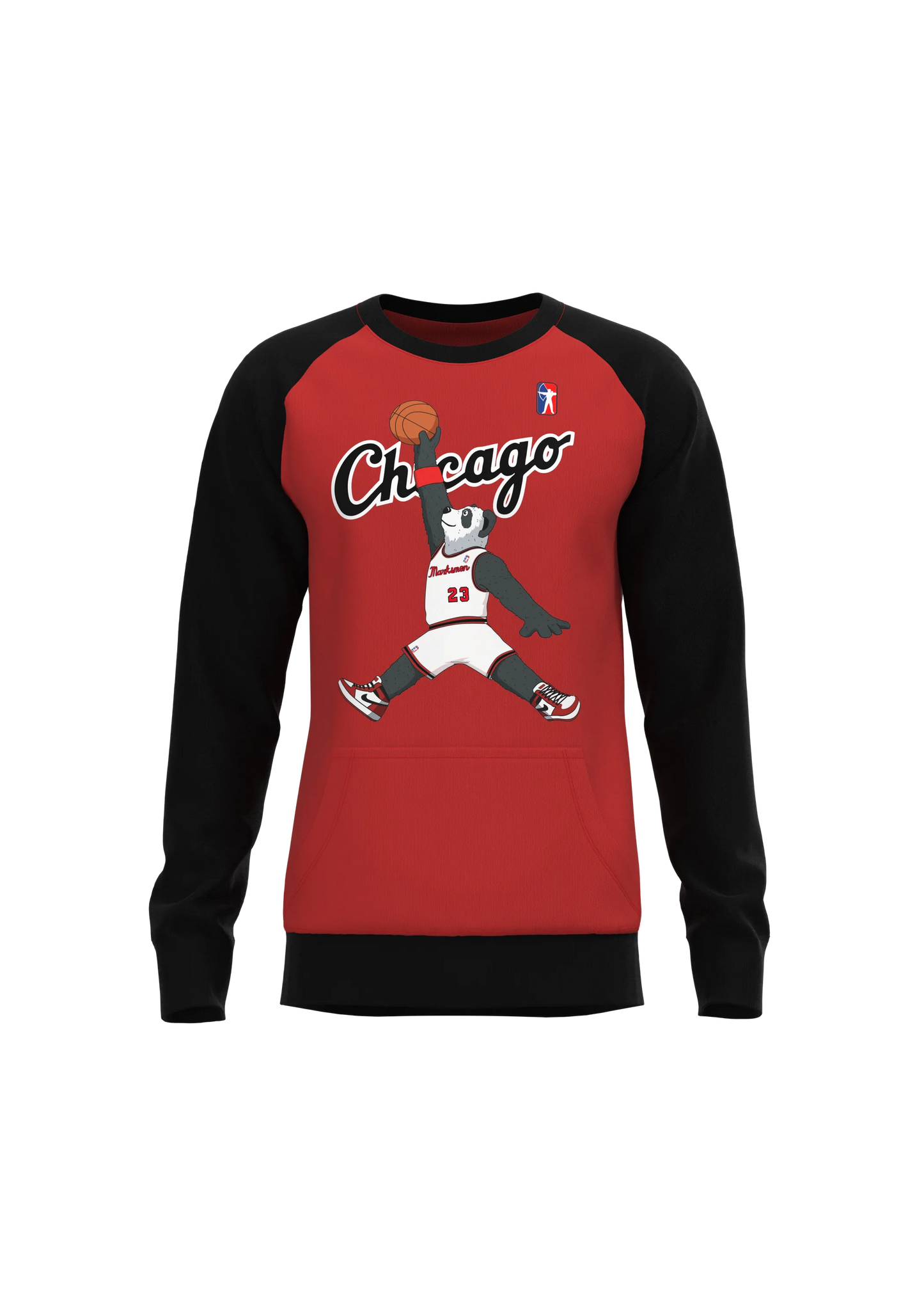Men's Chicago MJH Raglan Sweatshirt - Cozy Cotton Blend