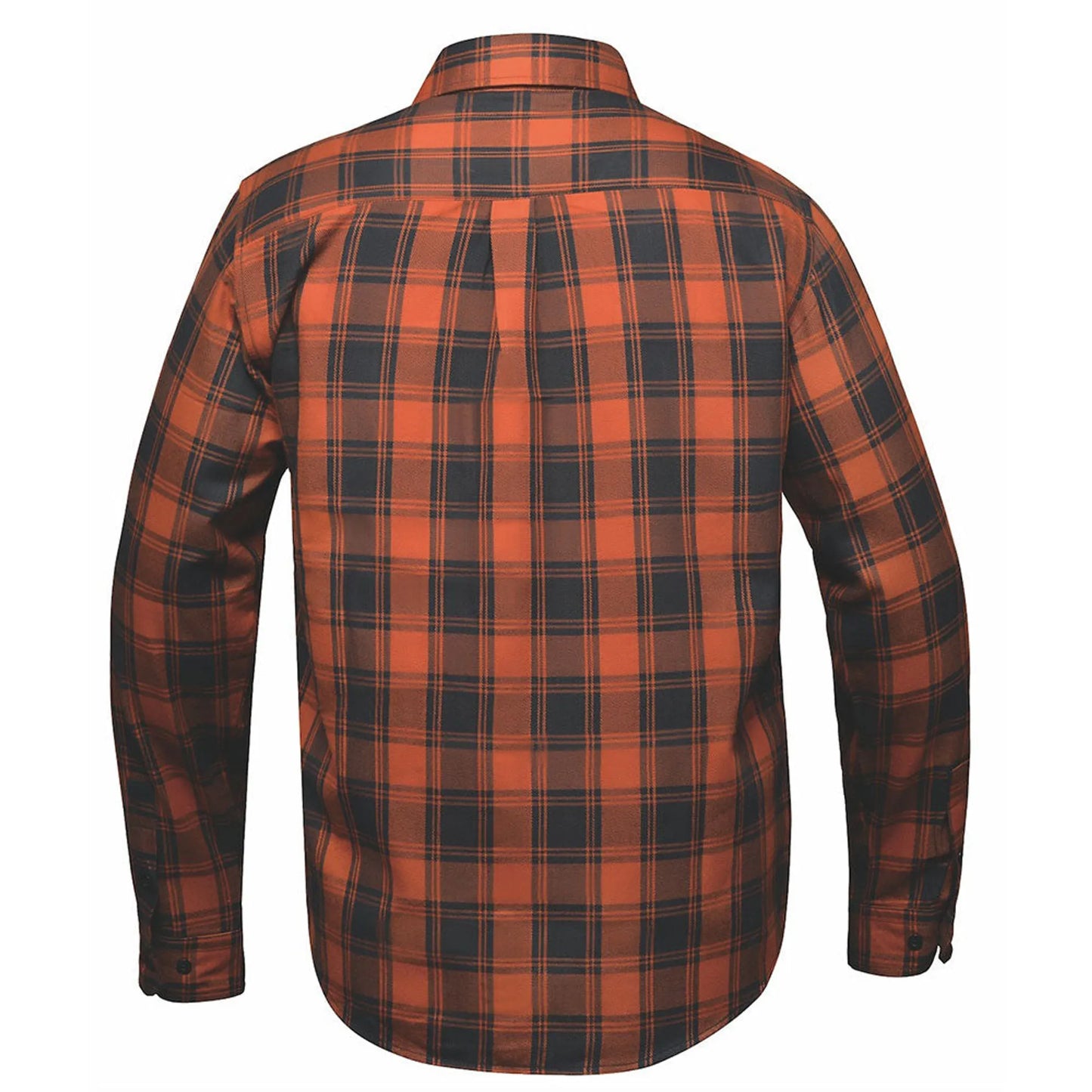 Unik Riding Gear Men's Black & Brown Plaid Flannel Shirt | 100% Cotton Long Sleeve Button-Down