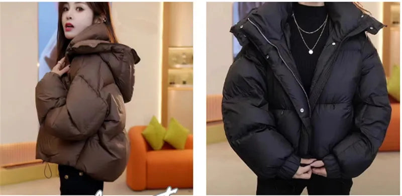Women's Premium Cotton-Polyester Hooded Padded Jacket for Women-Autumn/Winter 2025.