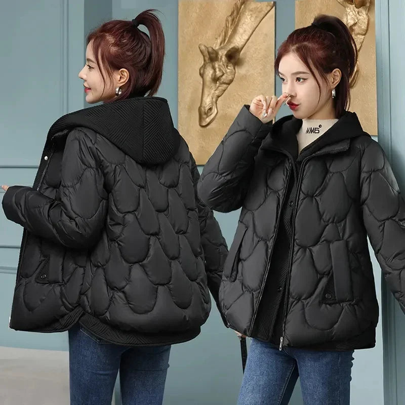 Women's 2024 winter Parka Coat-Thick and Warm Padded Outerwear.