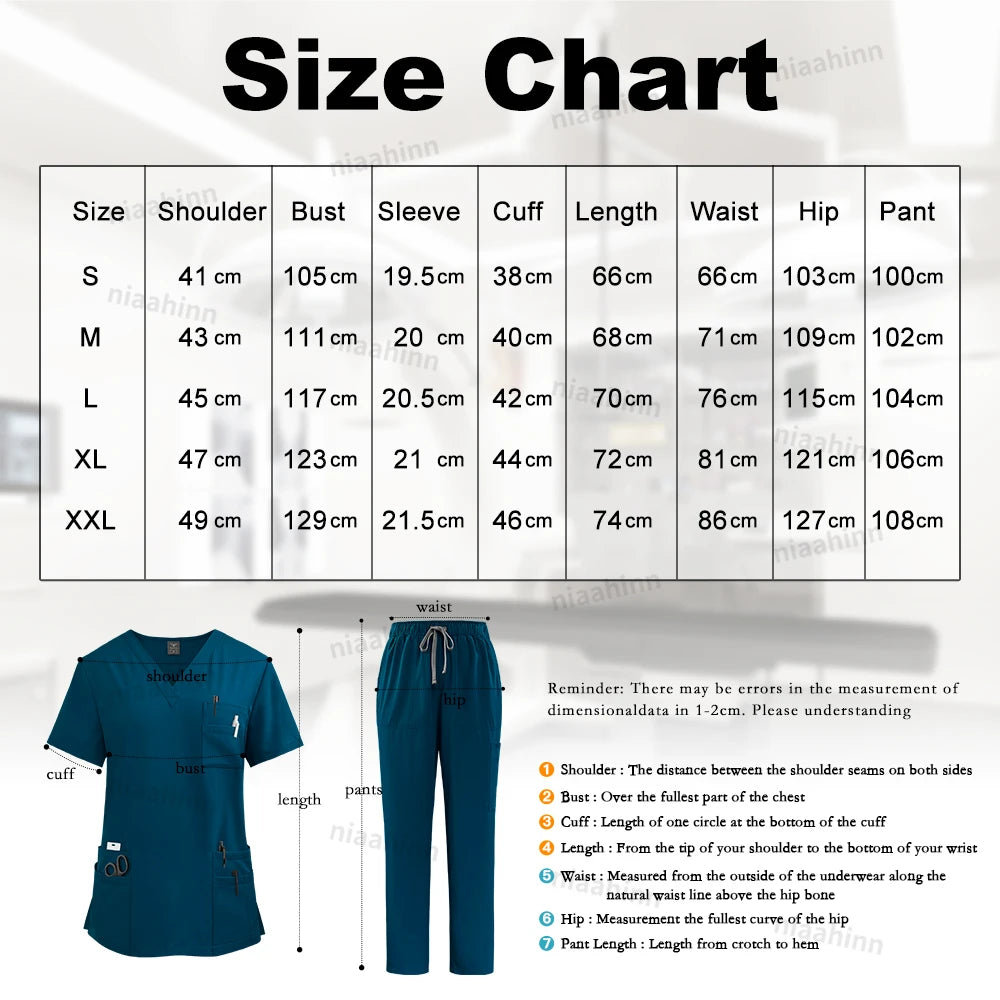 Men's Wholesale Medical Uniforms Scrub Top Pants Sets Nurse Doctor Work