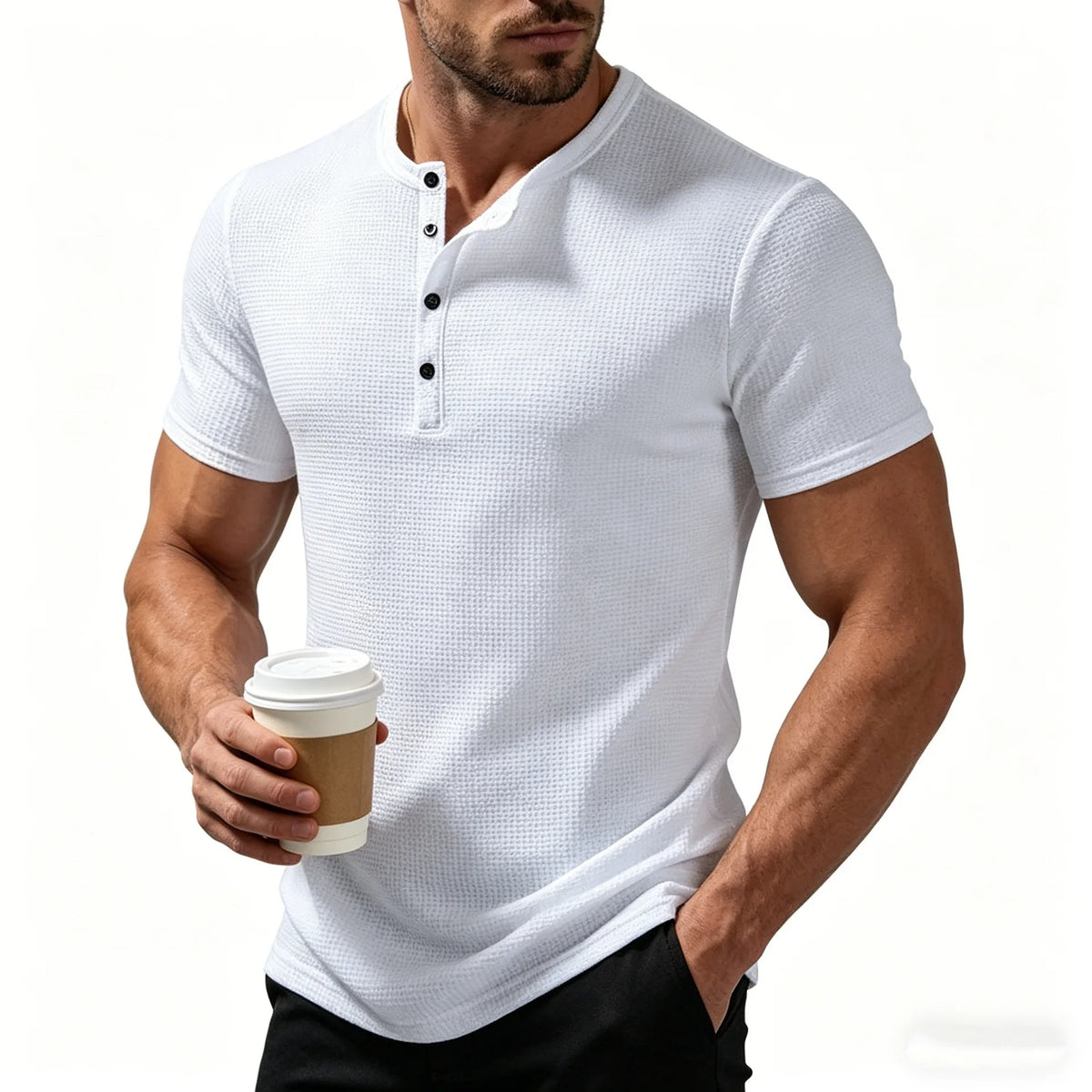 Men's Short Sleeve Polo Shirt – Breathable Quick-Dry Summer Top | Navy Blue, White, Black