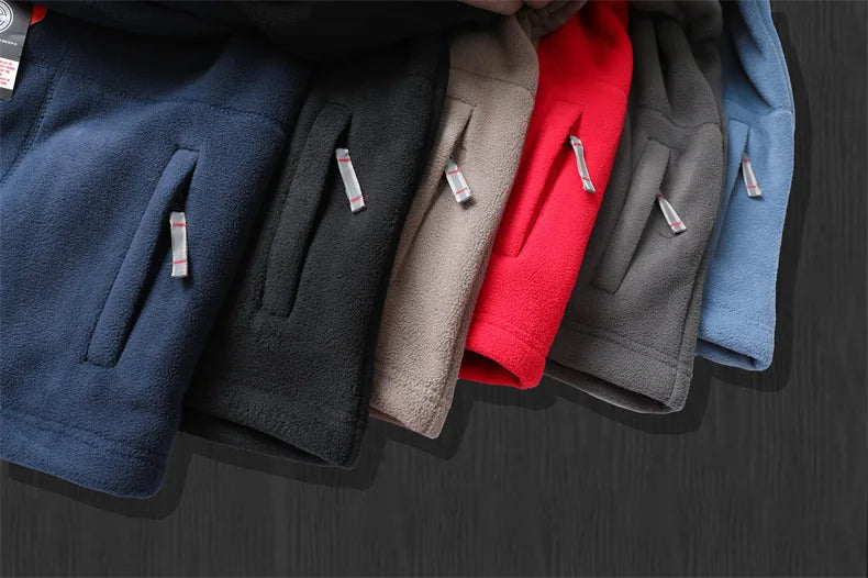 Men's Premium Winter Fleece Jacket - Stylish Hooded Wool Blend Coat for Outdoor Adventures