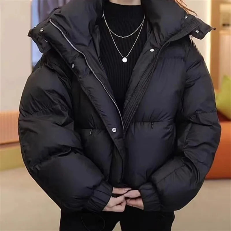 Women's Premium Cotton-Polyester Hooded Padded Jacket for Women-Autumn/Winter 2025.