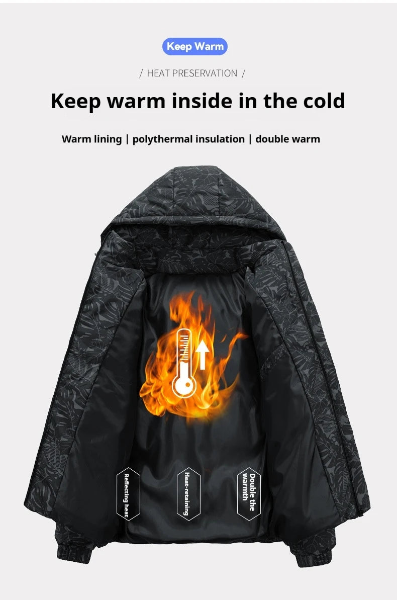 Men's 2024 Trendy Winter Jacket | Thickened Warm Padded Parka - Ideal for Couples.