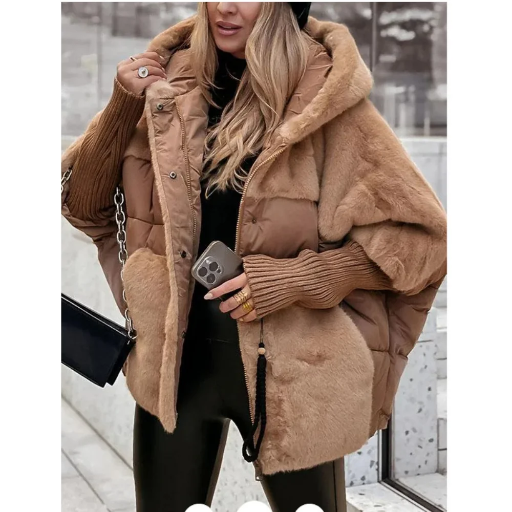 Women's 2024 Loose Hooded Down Jacket-Cozy & Stylish Winter Essential