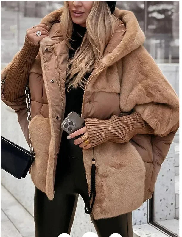 Women's 2024 Loose Hooded Down Jacket-Cozy & Stylish Winter Essential