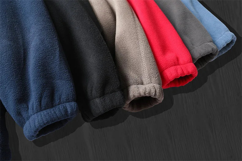 Men's Premium Winter Fleece Jacket - Stylish Hooded Wool Blend Coat for Outdoor Adventures