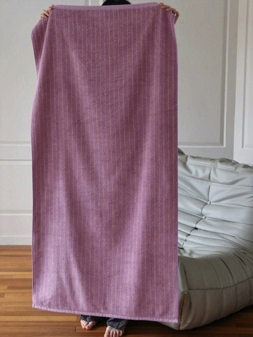 Premium Retro Stripe Bath Towel - Ultra Soft 100% Organic Cotton, Absorbent & Eco-Friendly