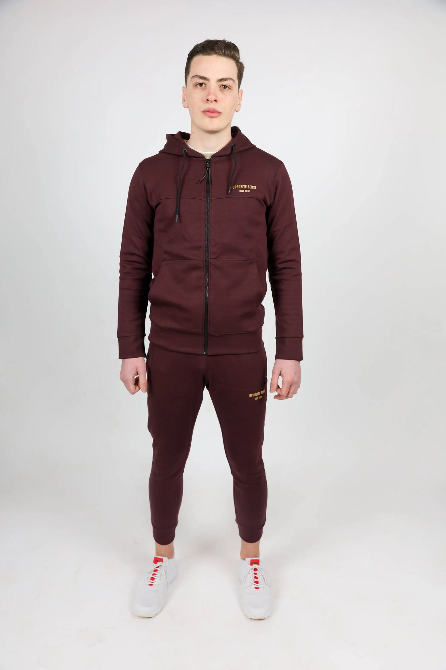 Men's 100% Cotton Burgundy Sweat Suit - Ultimate Comfort & Style