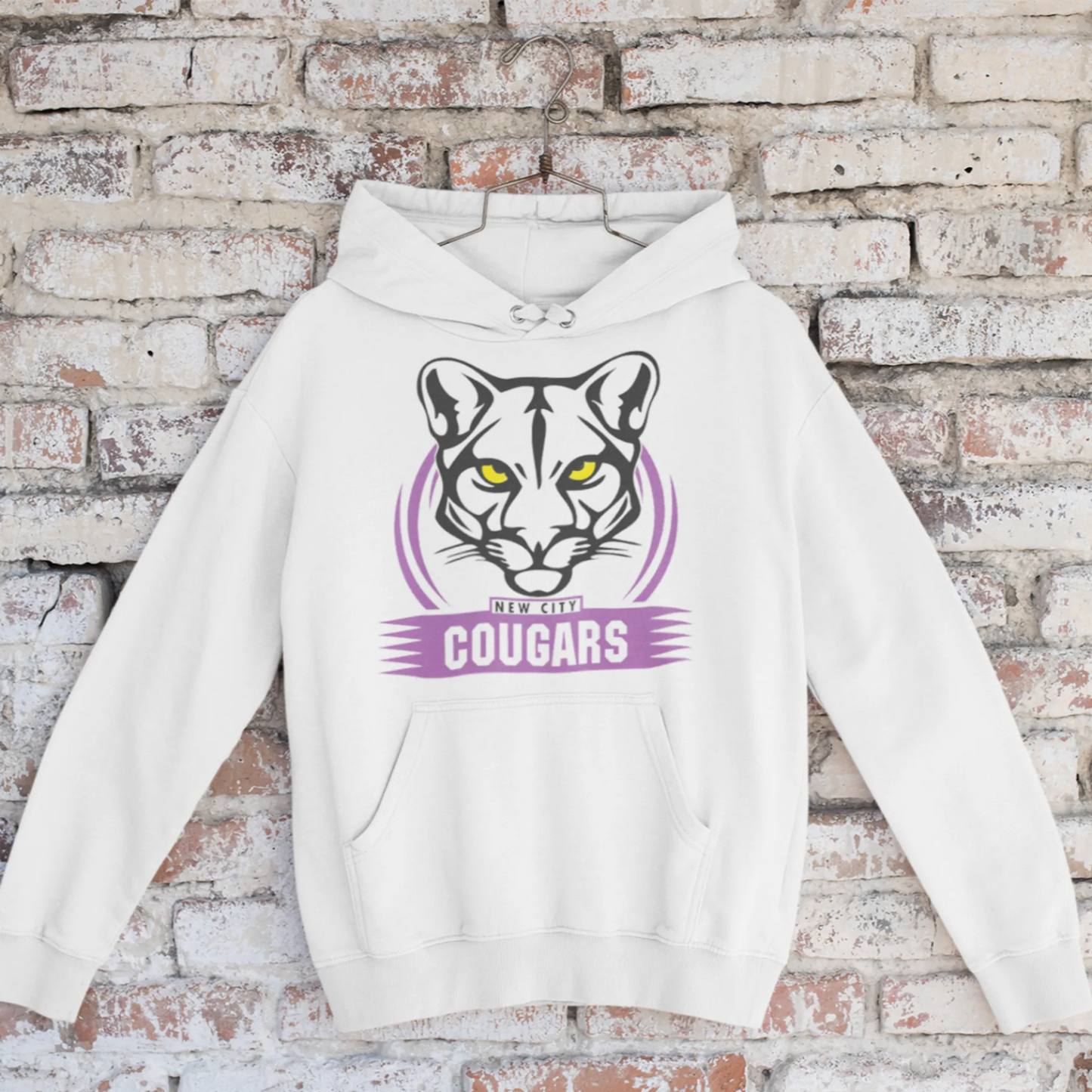 Unisex Cougars Hooded Sweatshirt - Cozy & Stylish Comfort - Pack Of: 1