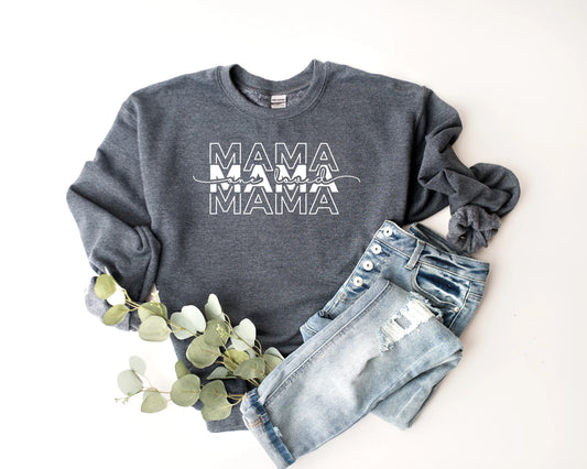 Women's Mama Sweatshirt - 'One Loved Mama' Print | Mom Gift