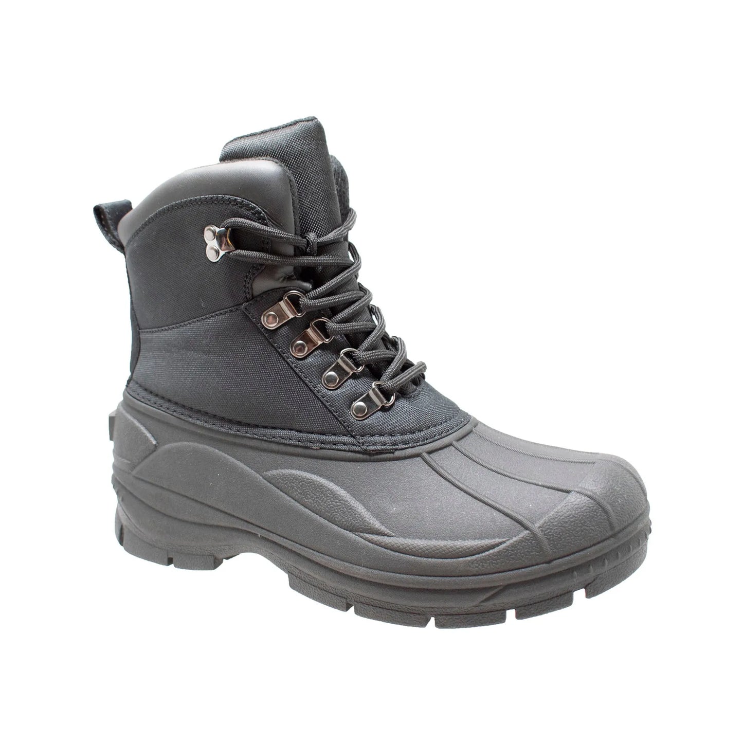 Men's Premium Nylon Winter Boots - Lace-Up Waterproof Insulated