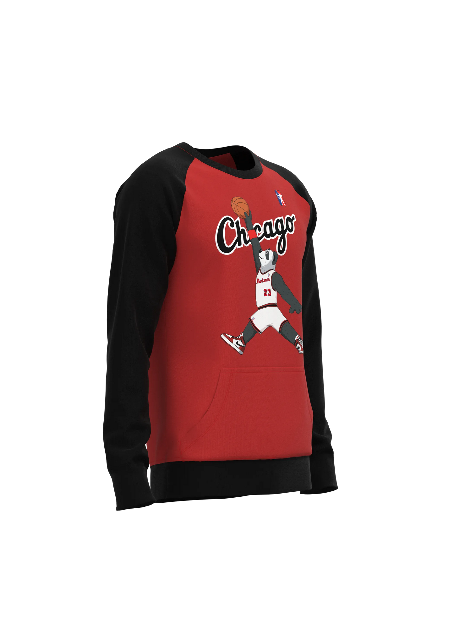 Men's Chicago MJH Raglan Sweatshirt - Cozy Cotton Blend