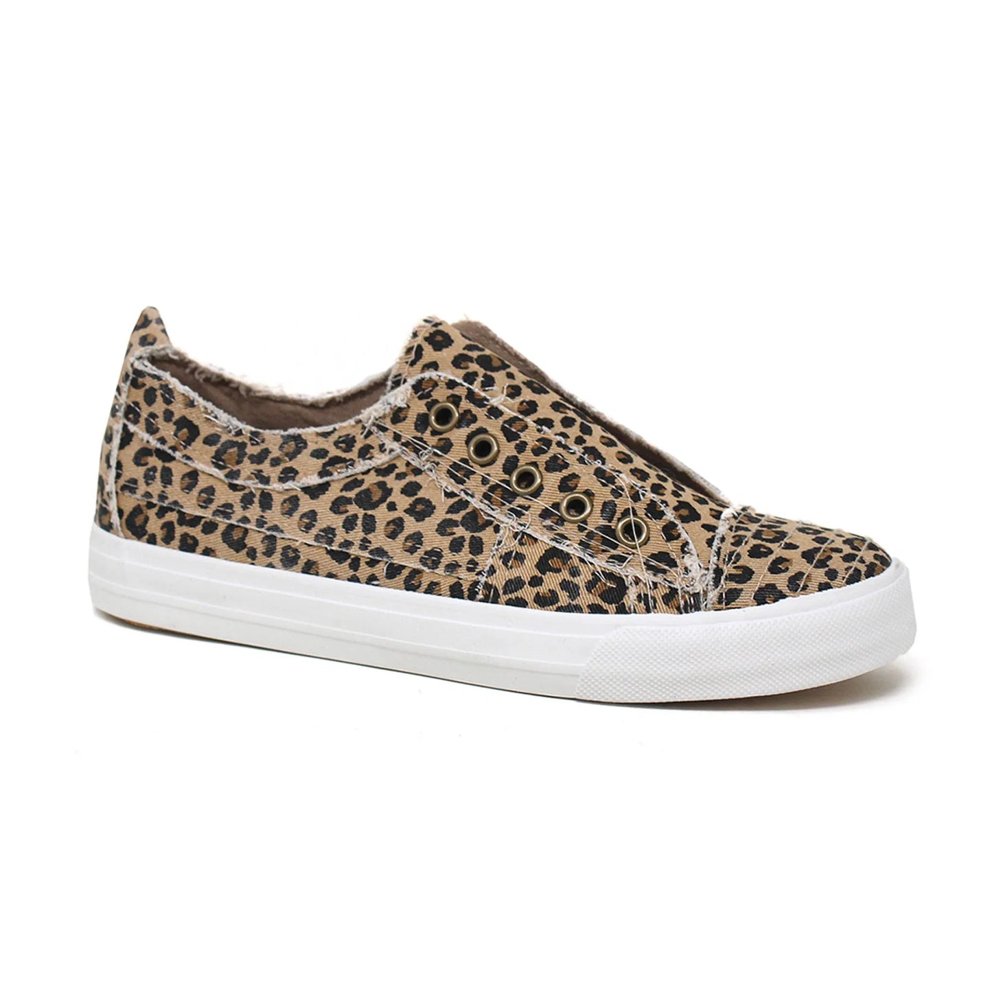 Unisex Grey Canvas Slip-On Sneakers - Laceless Platform - Classic Low-Top Style