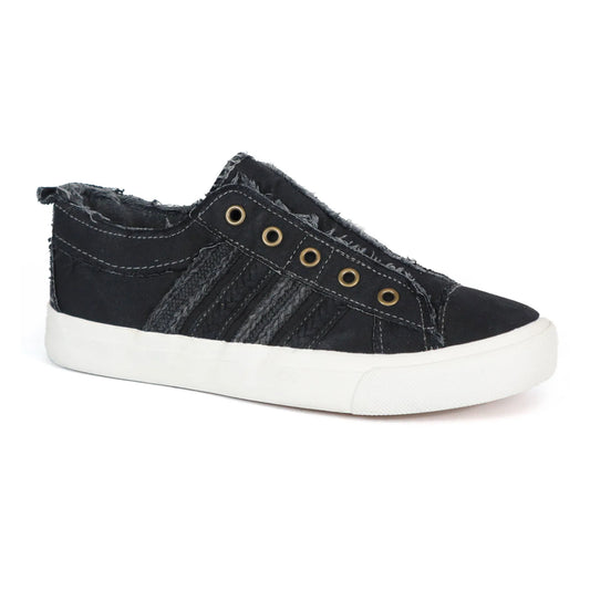 Unisex Canvas Slip-On Sneakers with Braided Side Detail - Laceless Low-Top Converse Style Casual Shoes
