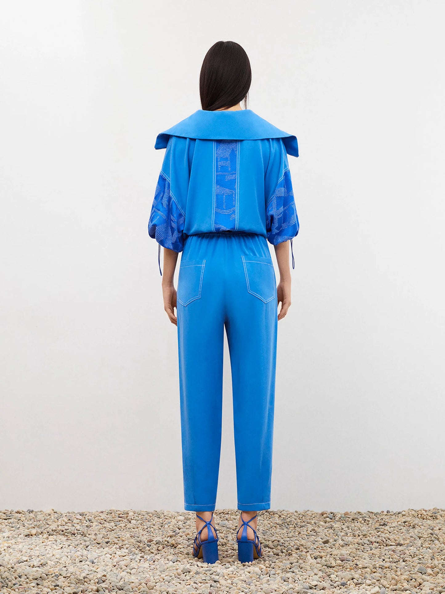 Women's Jacquard Crop Sweatshirt