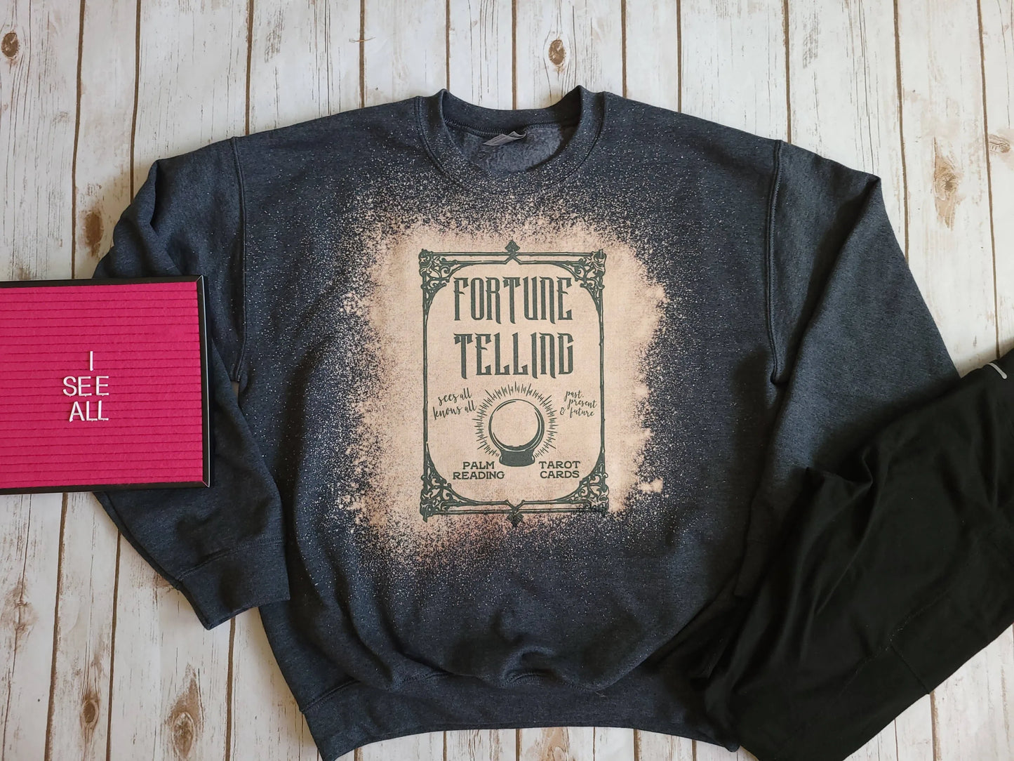 Unisex Cozy Fortune Telling Sweatshirt in Plush Fleece