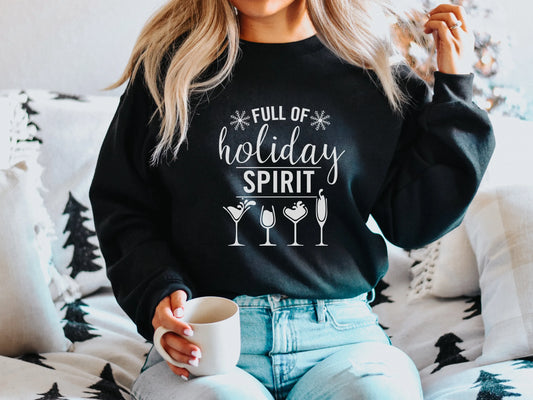 Unisex Cozy Holiday Spirit Christmas Sweatshirt - Super Soft.
