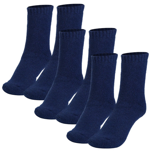 Men's Warm Wool Socks 3-Pack - Soft Cozy Thermal Winter Socks