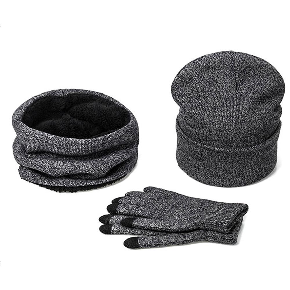 Unisex Winter Accessories Set - Beanie, Scarf & Touch Screen Gloves