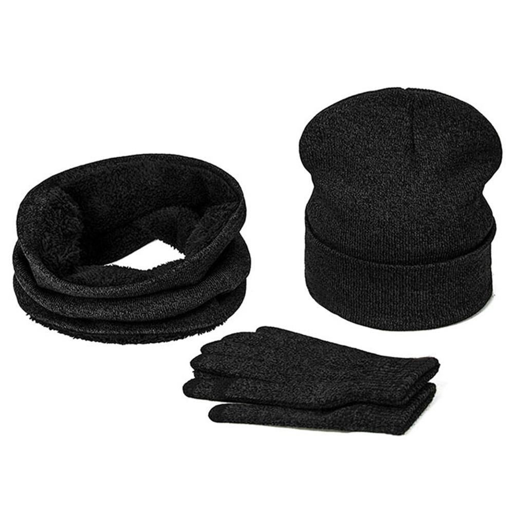 Unisex Winter Accessories Set - Beanie, Scarf & Touch Screen Gloves
