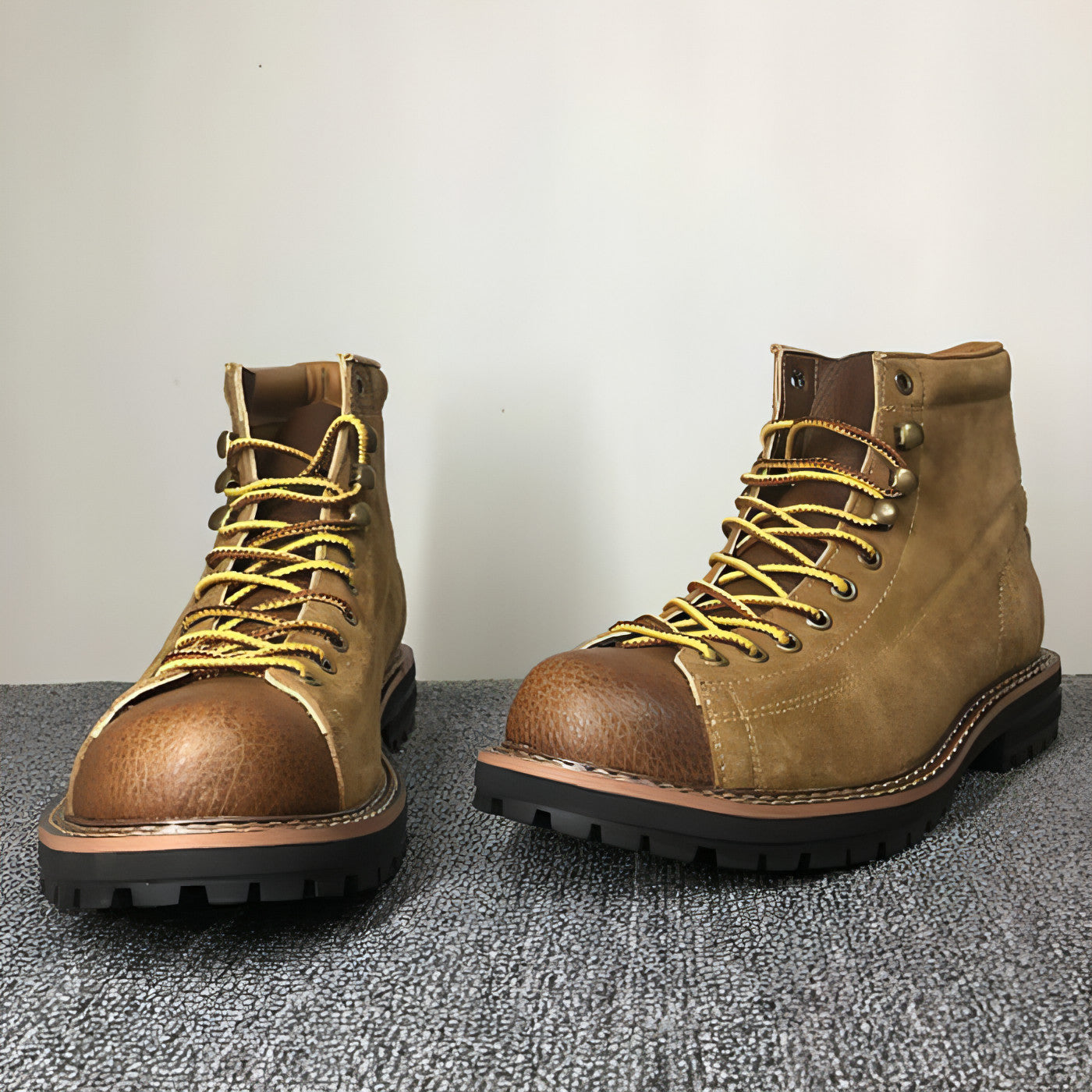 Men's Casual Round Toe Leather Martin Shoes for Autumn & Winter"