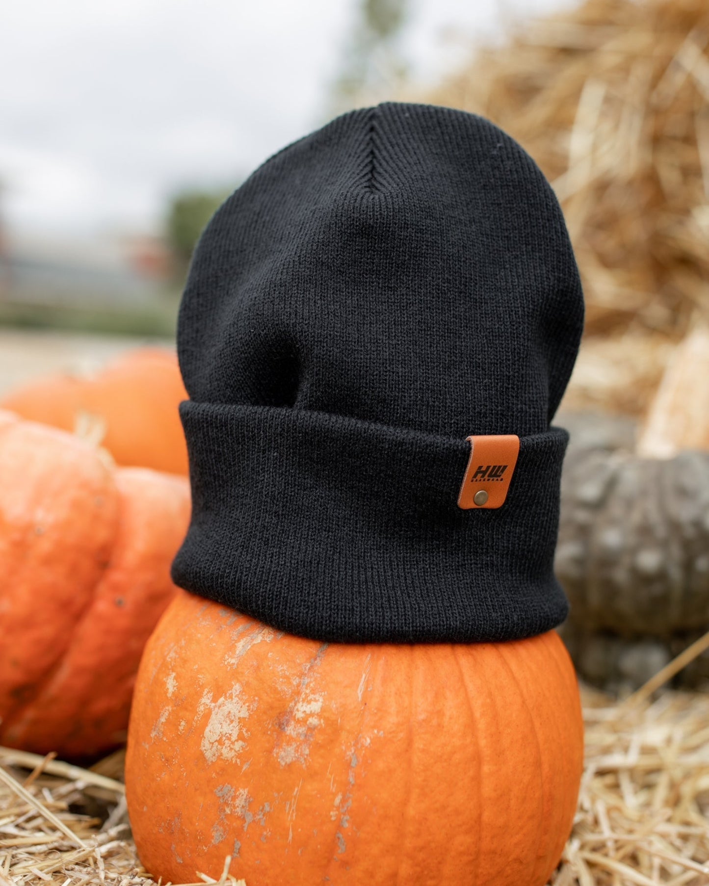 Unisex HAAKWEAR Dune Beige Knit Cuffed Beanie