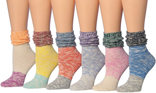 Women's Premium Ragg Cotton Winter Warm Boot Socks - Crew Length