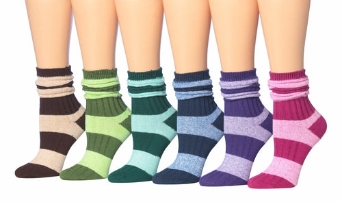 Women's Premium Ragg Cotton Winter Warm Boot Socks - Crew Length