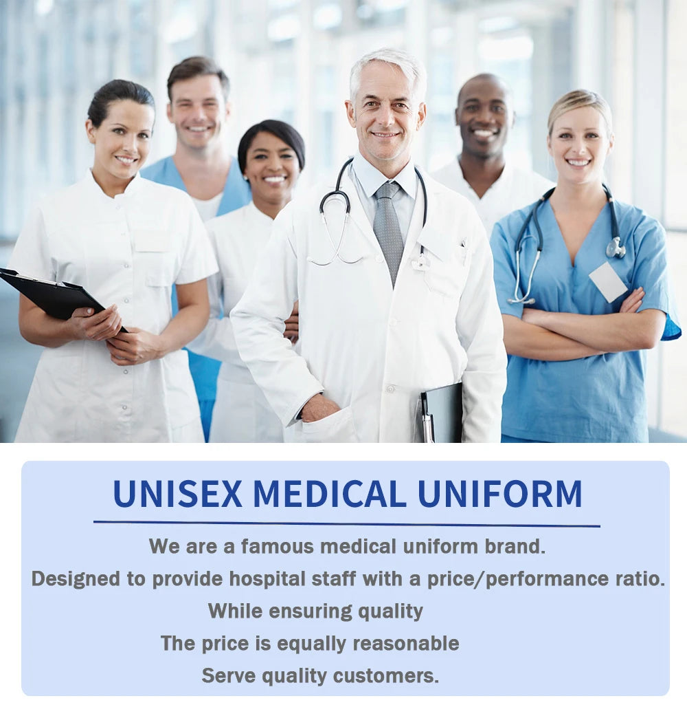 Men's V-Neck Scrubs Set - Stylish Medical Uniforms for Doctors & Nurses | Comfortable & Durable Lab Overalls