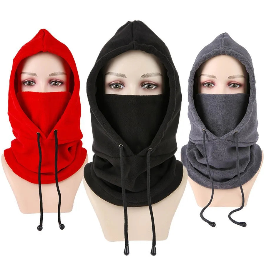 Unisex Windproof Plush Balaclava - Winter Hood Mask for Cycling & Outdoor Sports