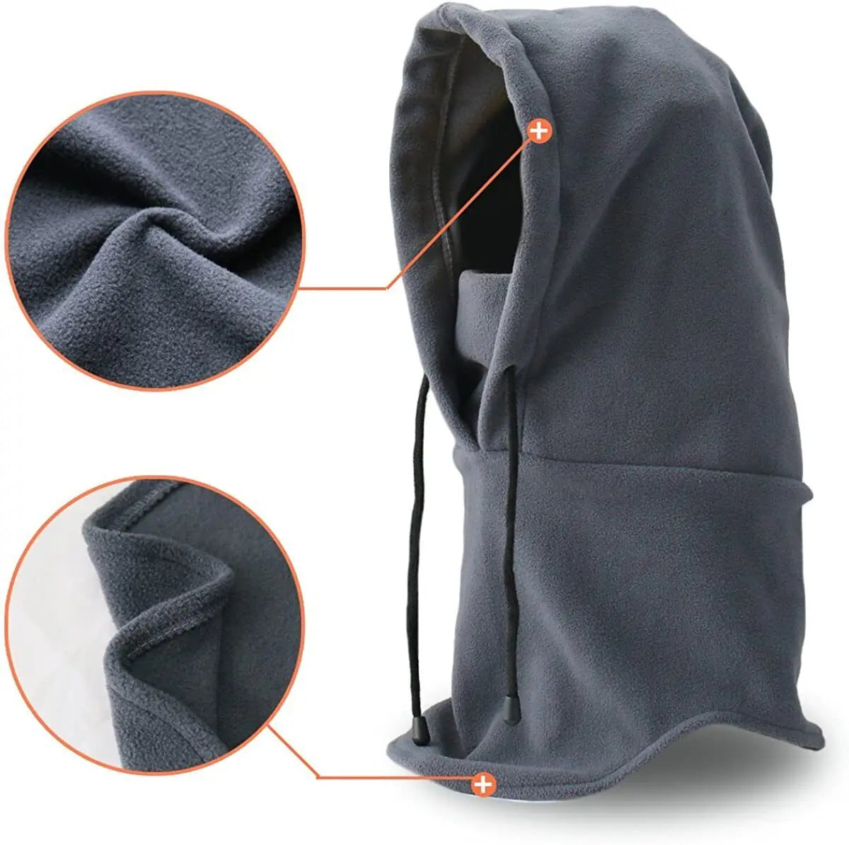 Unisex Windproof Plush Balaclava - Winter Hood Mask for Cycling & Outdoor Sports