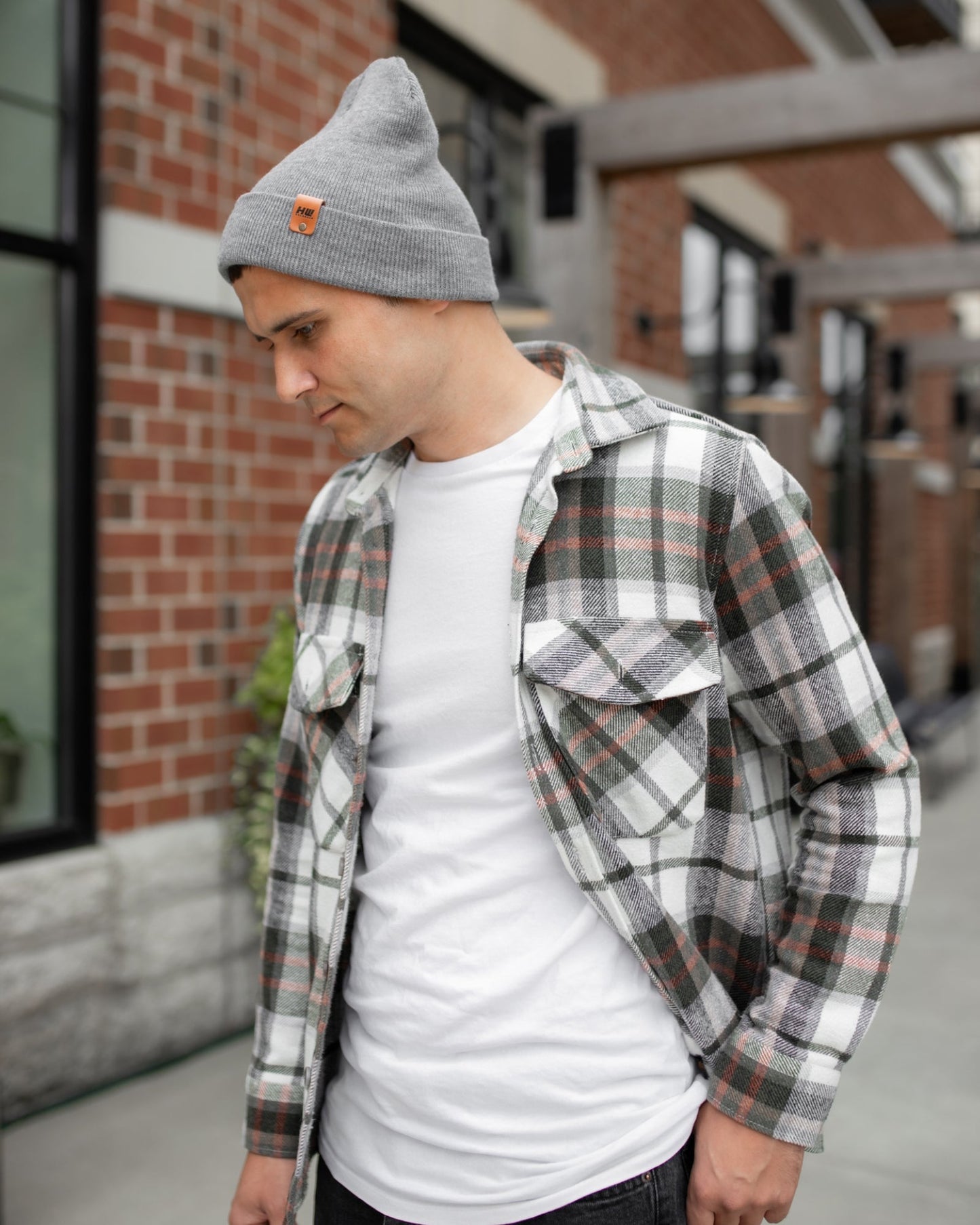 HAAKWEAR Koala Gray Knit Cuffed Beanie