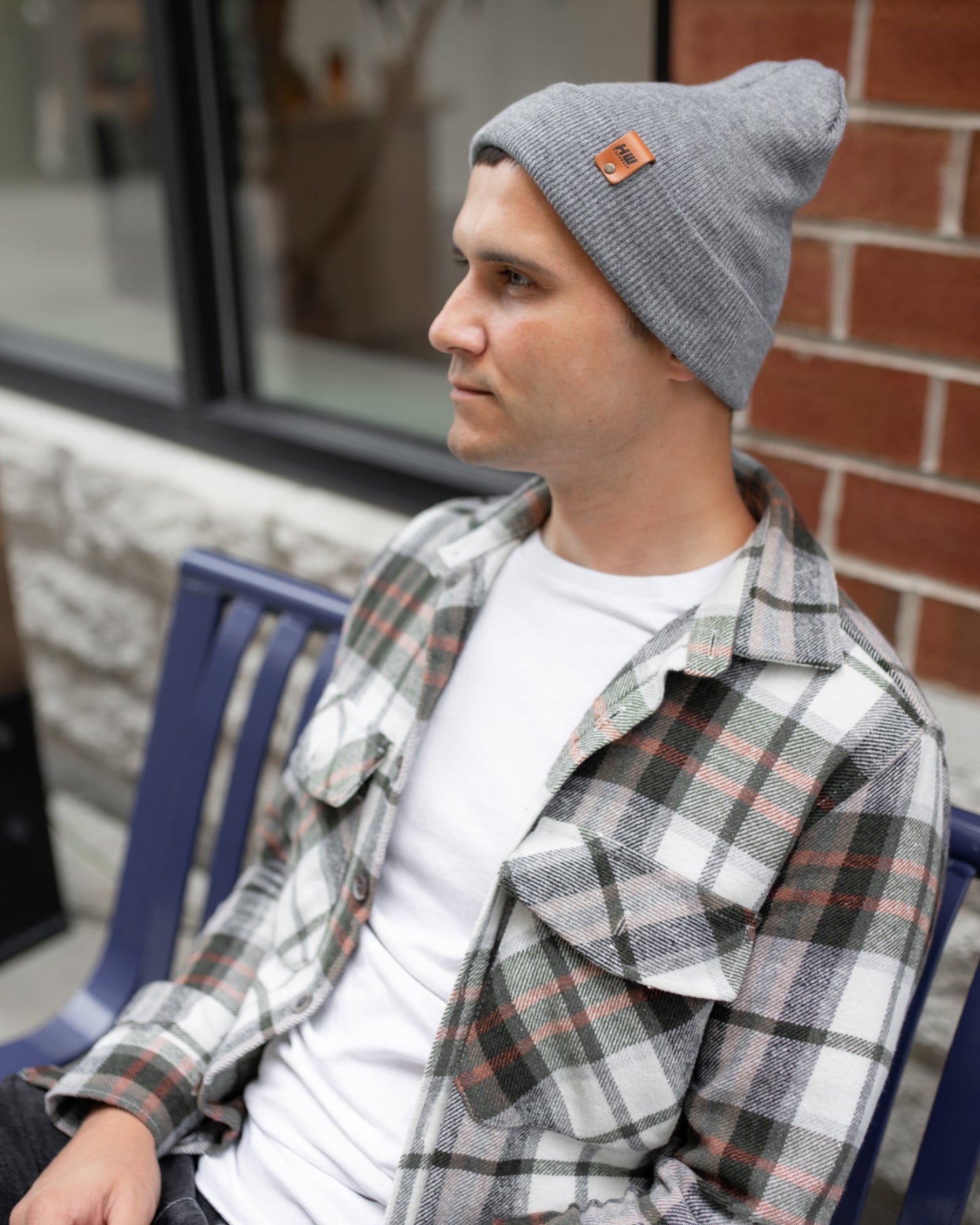 HAAKWEAR Koala Gray Knit Cuffed Beanie