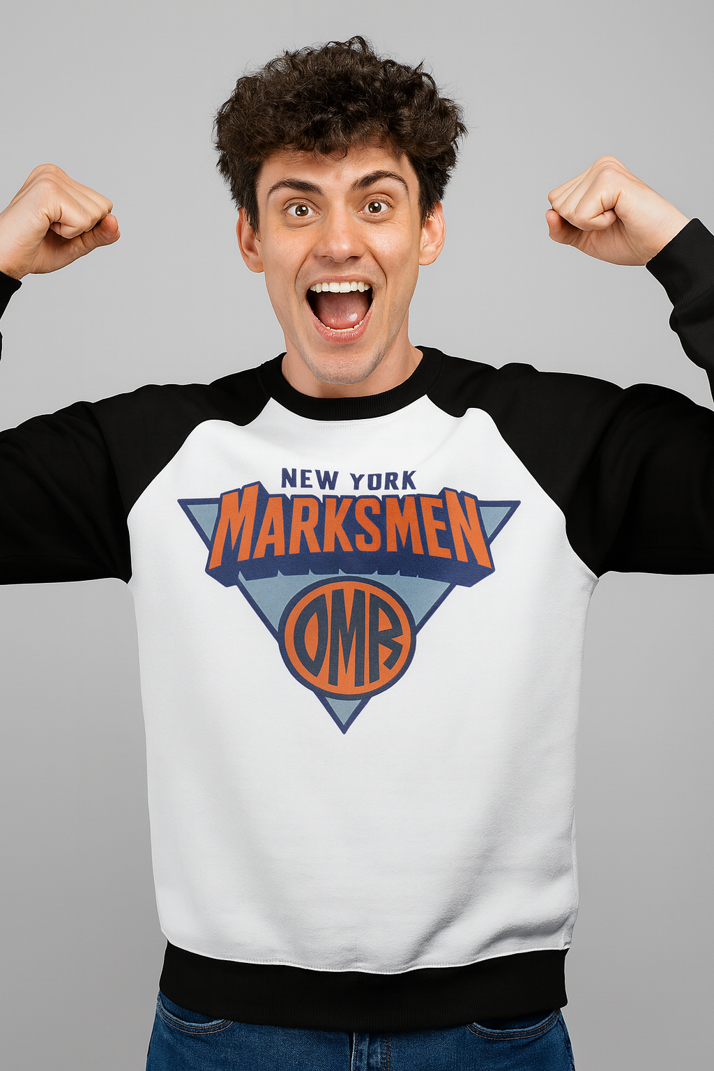 Men's NY MJH Raglan Sweatshirt - Cozy Cotton Blend