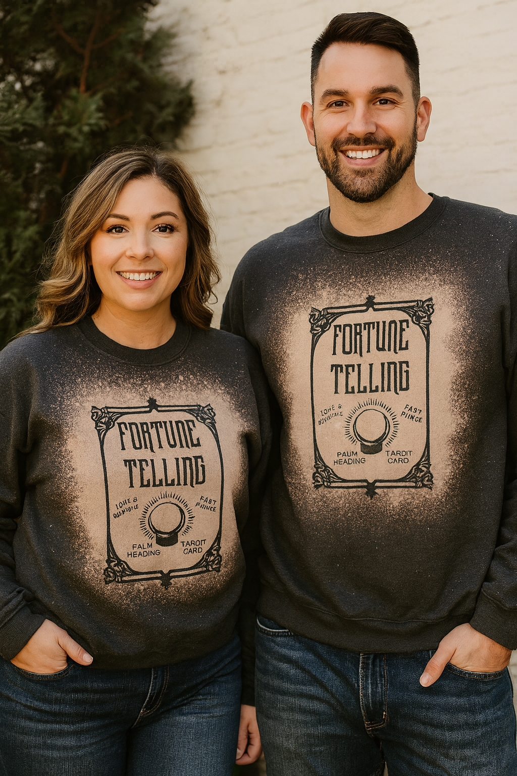 Unisex Cozy Fortune Telling Sweatshirt in Plush Fleece