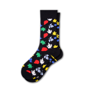 Men's Premium Cotton Crew Socks - Colorful Designs for Cold Weather