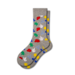 Men's Premium Cotton Crew Socks - Colorful Designs for Cold Weather