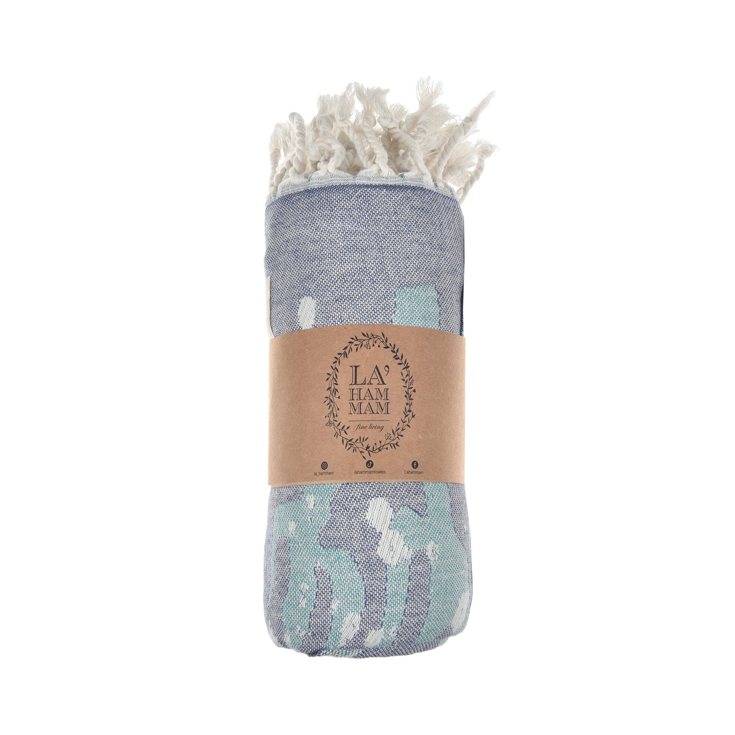 Exclusive Deep Bubbles Peshtemal Towel - 100% Oeko-Tex Cotton, Beach, Travel & Spa