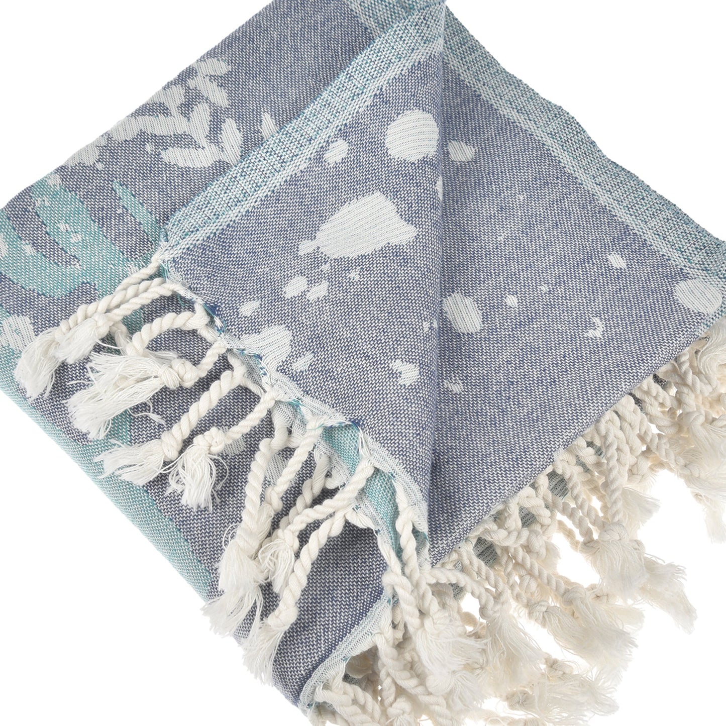 Exclusive Deep Bubbles Peshtemal Towel - 100% Oeko-Tex Cotton, Beach, Travel & Spa