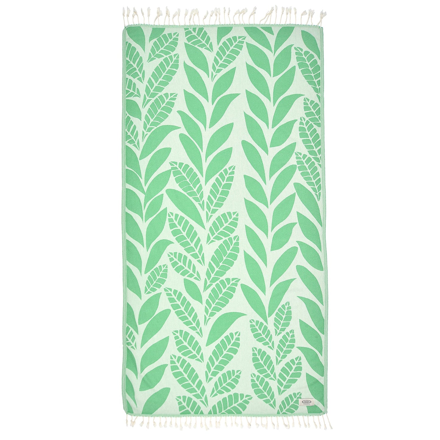 Premium Seaweed Turkish Peshtemal Beach Towel - 100% Oeko-Tex Cotton, Lightweight & Absorbent