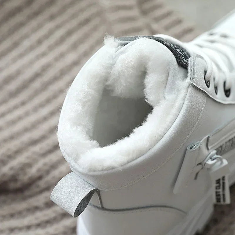 Women's Winter Snow Boots - Casual High-Top Platform Sneakers"