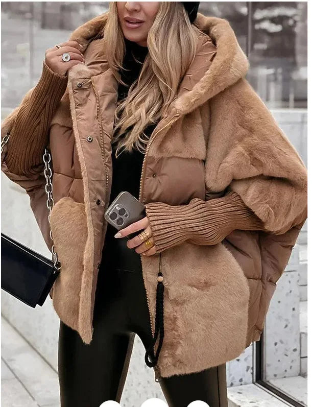 Women's 2024 Loose Hooded Down Jacket-Cozy & Stylish Winter Essential