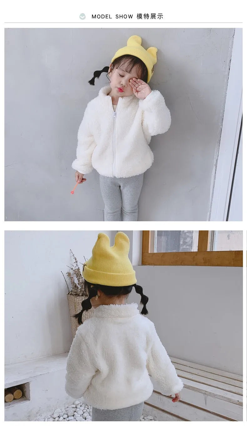 Unisex Kids Cotton Blend Winter Jacket - Warm Worsted Coat for Toddlers & Children 0-6Y