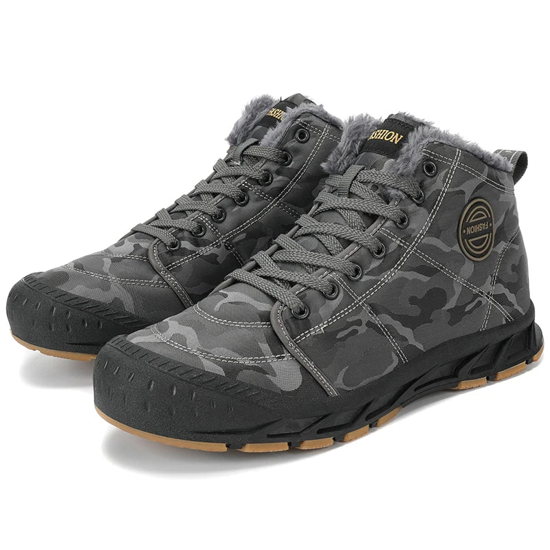 Men's LETCOMFIT High-Top Winter Snow Boots - Camouflage"