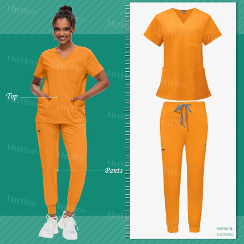 Scrub Sets Uniform Women Joggers Hospital Accessories Medical Surgical