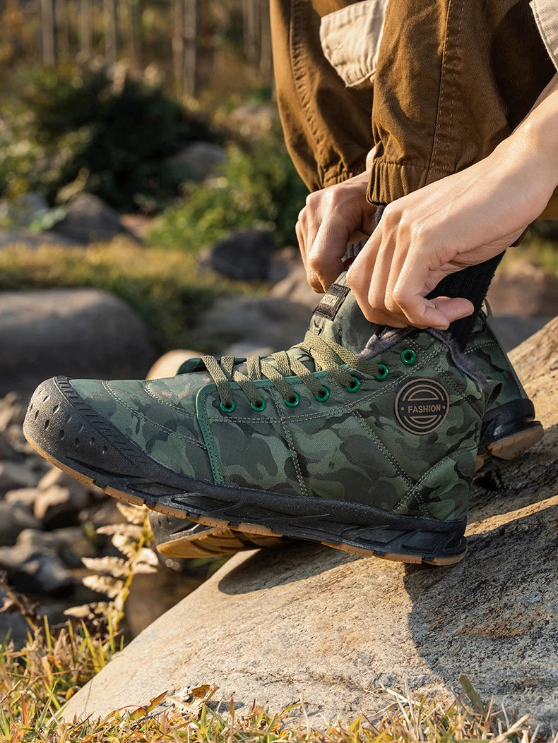 Men's LETCOMFIT High-Top Winter Snow Boots - Camouflage"