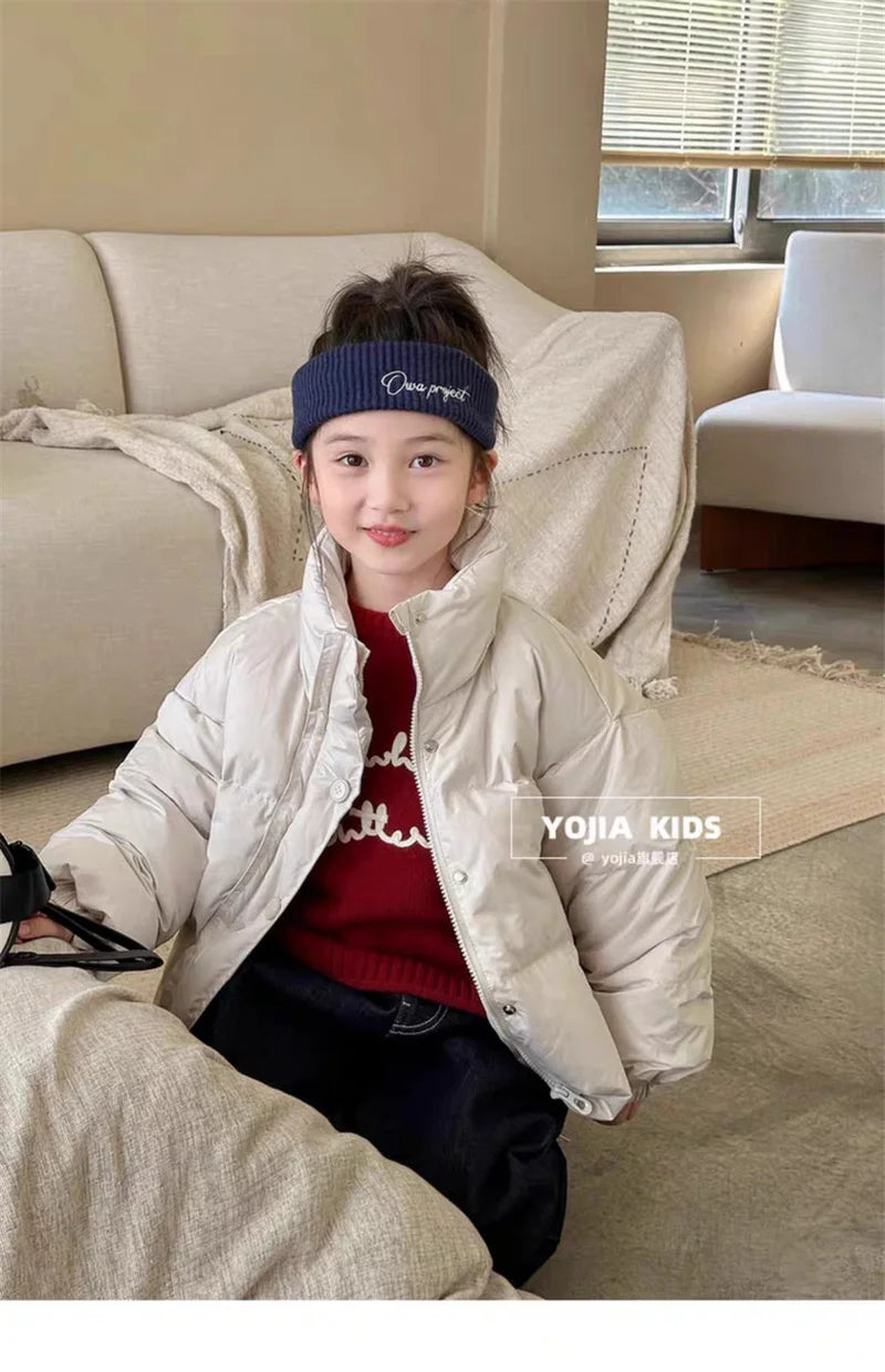 Unisex Kids Winter Puffer Jacket - Warm Cotton Down Coat for Boys & Girls (3-12 Years)