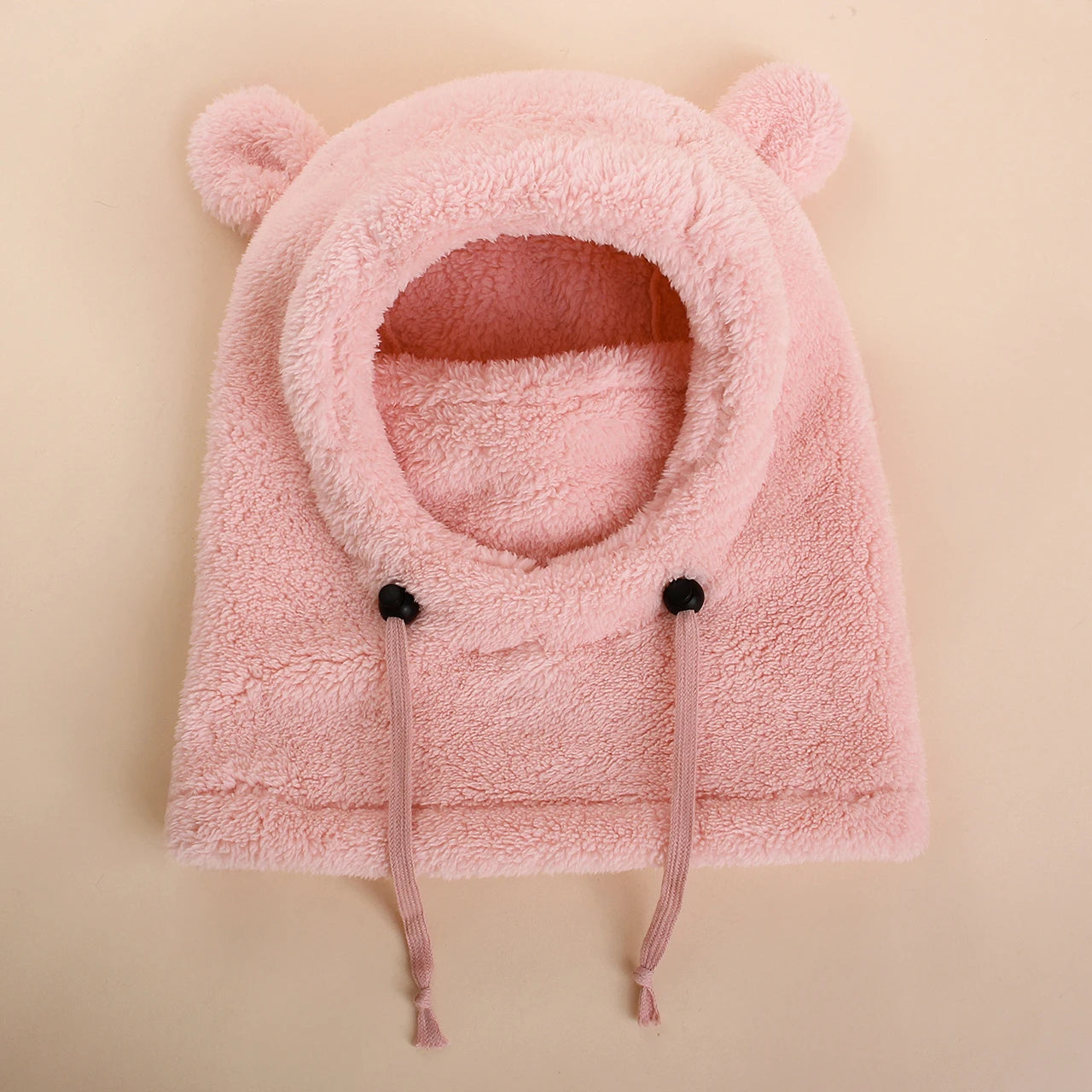  Unisex Toddler Winter Balaclava Hat - Plush Hooded Face Cover for Kids 13-24 Months"